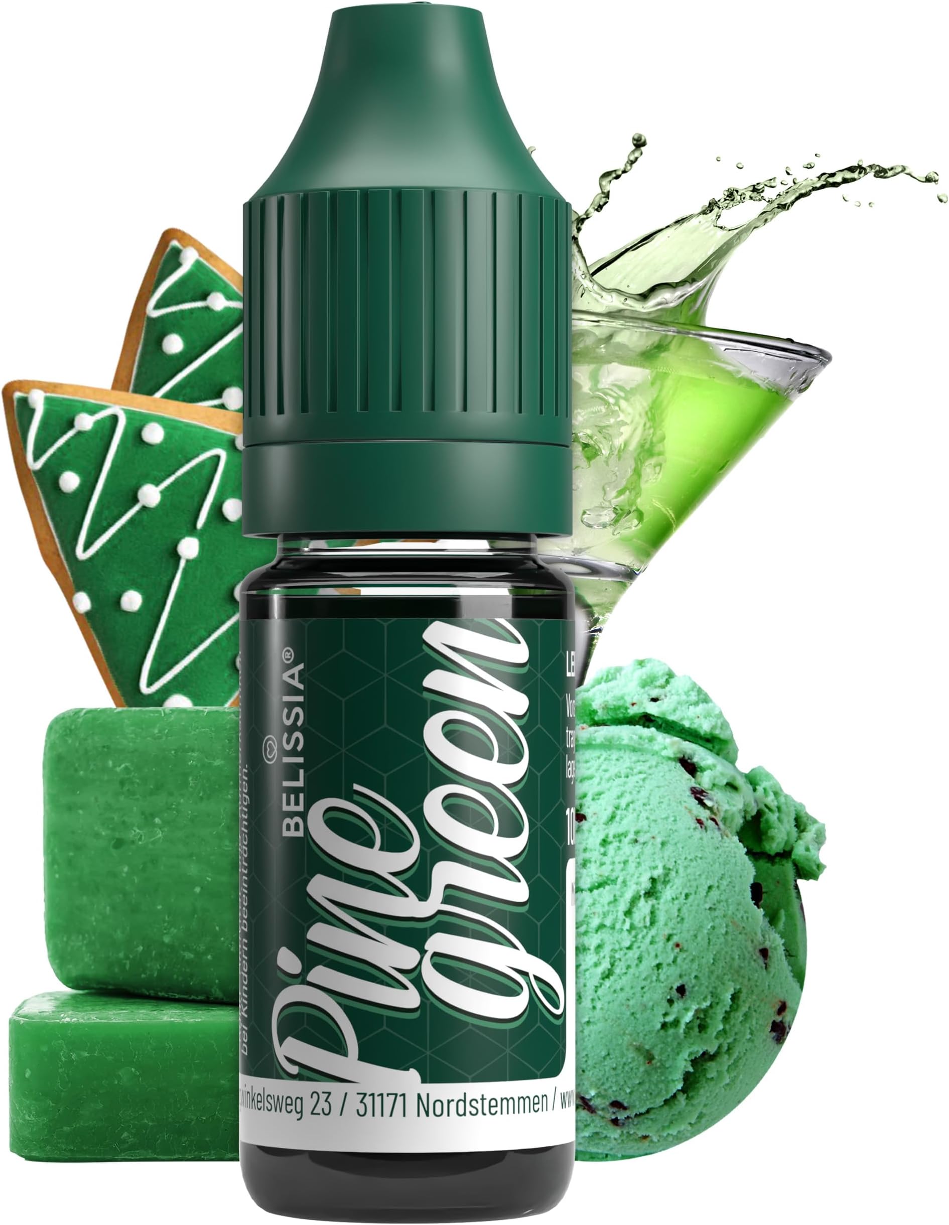 Belissia Liquid Food Colouring pine green 10ml for Cooking and Baking