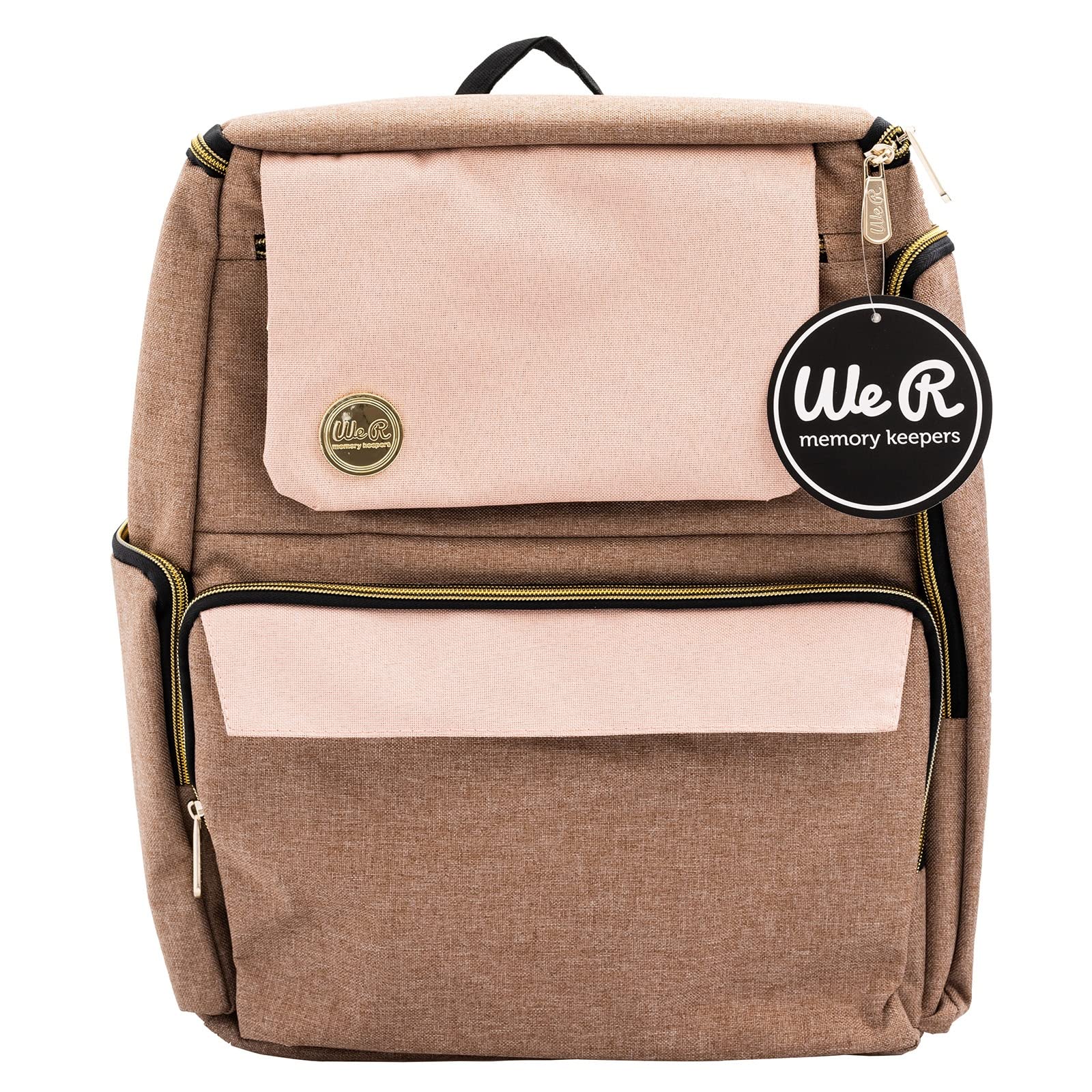 We R Memory Keepers CRAFTER'S Zaino Taupe/Rosa