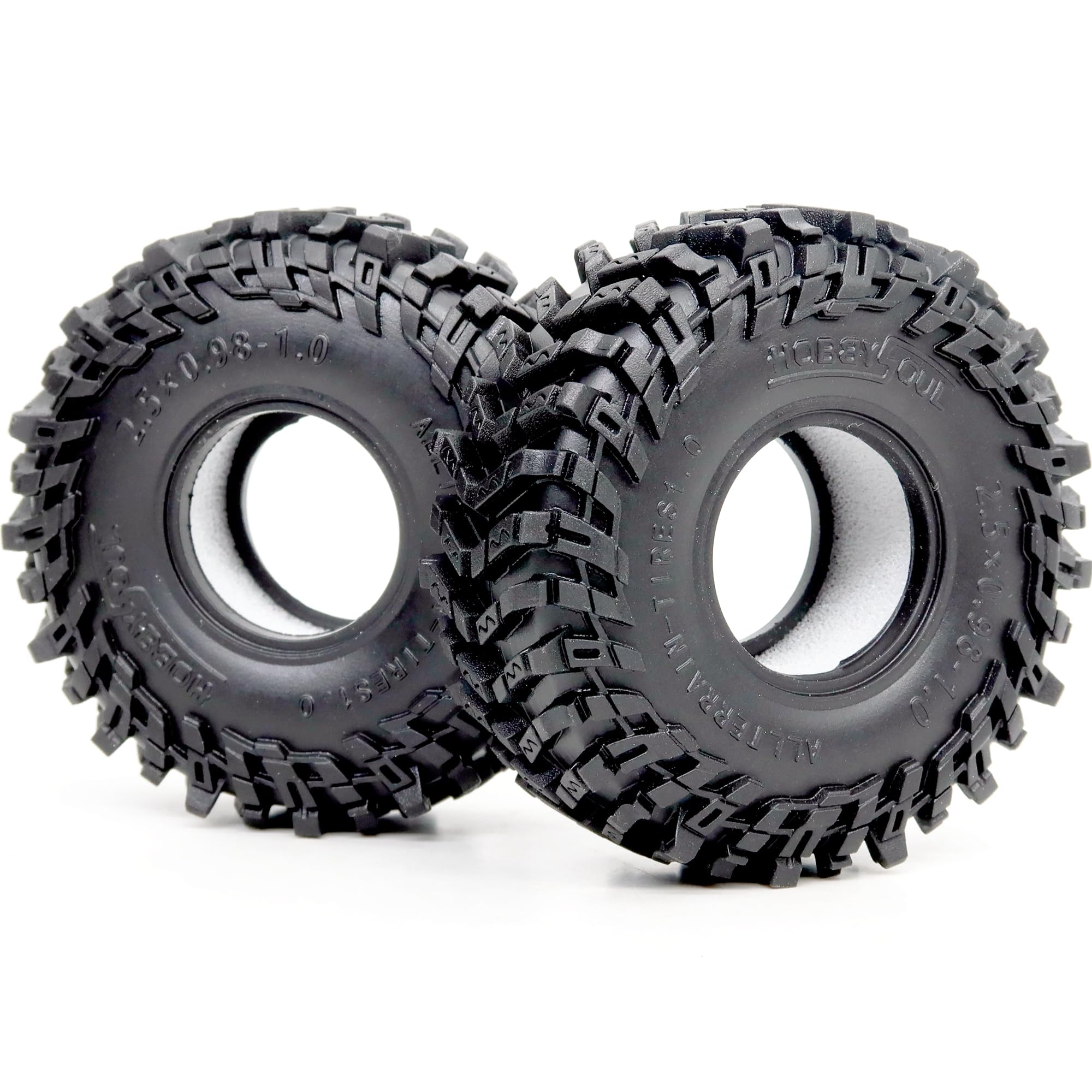 4 HOBBYSOUL 1.0 RC Crawler Reifen 58 Mm - Superweich, Klebrig Für Jedes Gelände