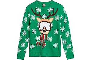 Ugly Kid's Christmas Sweater for Boys - Santa Penguin Snowflake Novelty