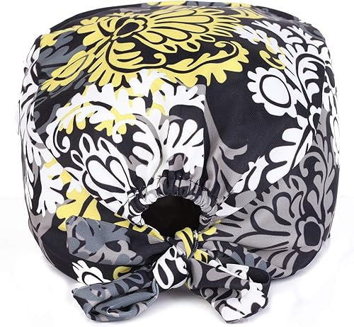 Miniatura 3 de Kousenpu - Gorro de trabajo ajustable con banda para el sudor, tejido de poliéster de primera calidad, antiarrugas, cómoda y duradera, para mujeres