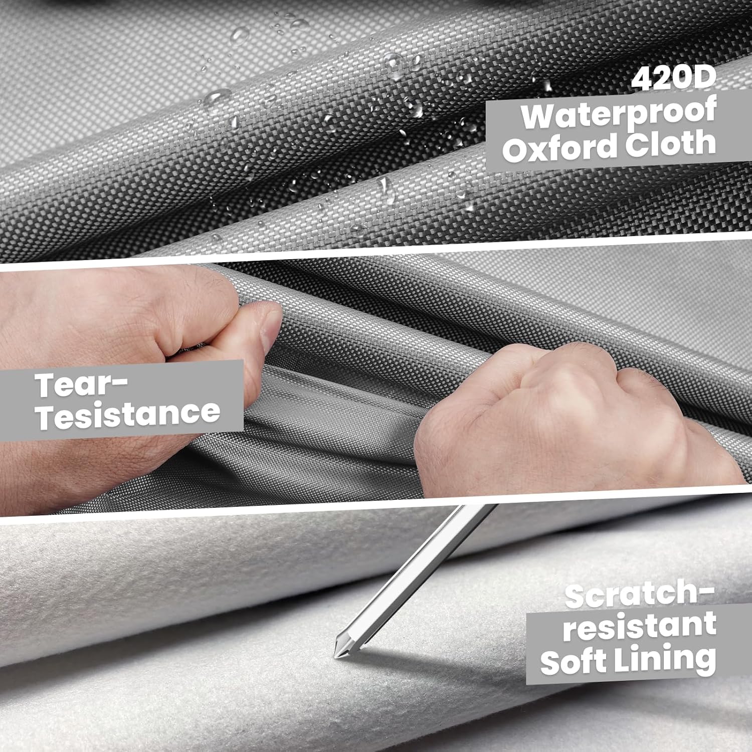 Cartist 420d Car Cover Fits for Toyota Corolla 2000-2025 2026, All Weather Car Covers Outdoor for Corolla Accessories, Waterproof, with Zipper & Reflective Safety Strips