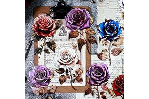 24Pcs Rose Stickers: Add Vintage Charm to Your Crafts