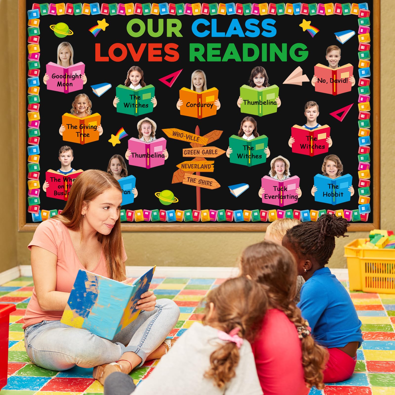 Reading Class Board School Bulletin Board Reading Bulletin Board Set For Classroom ...