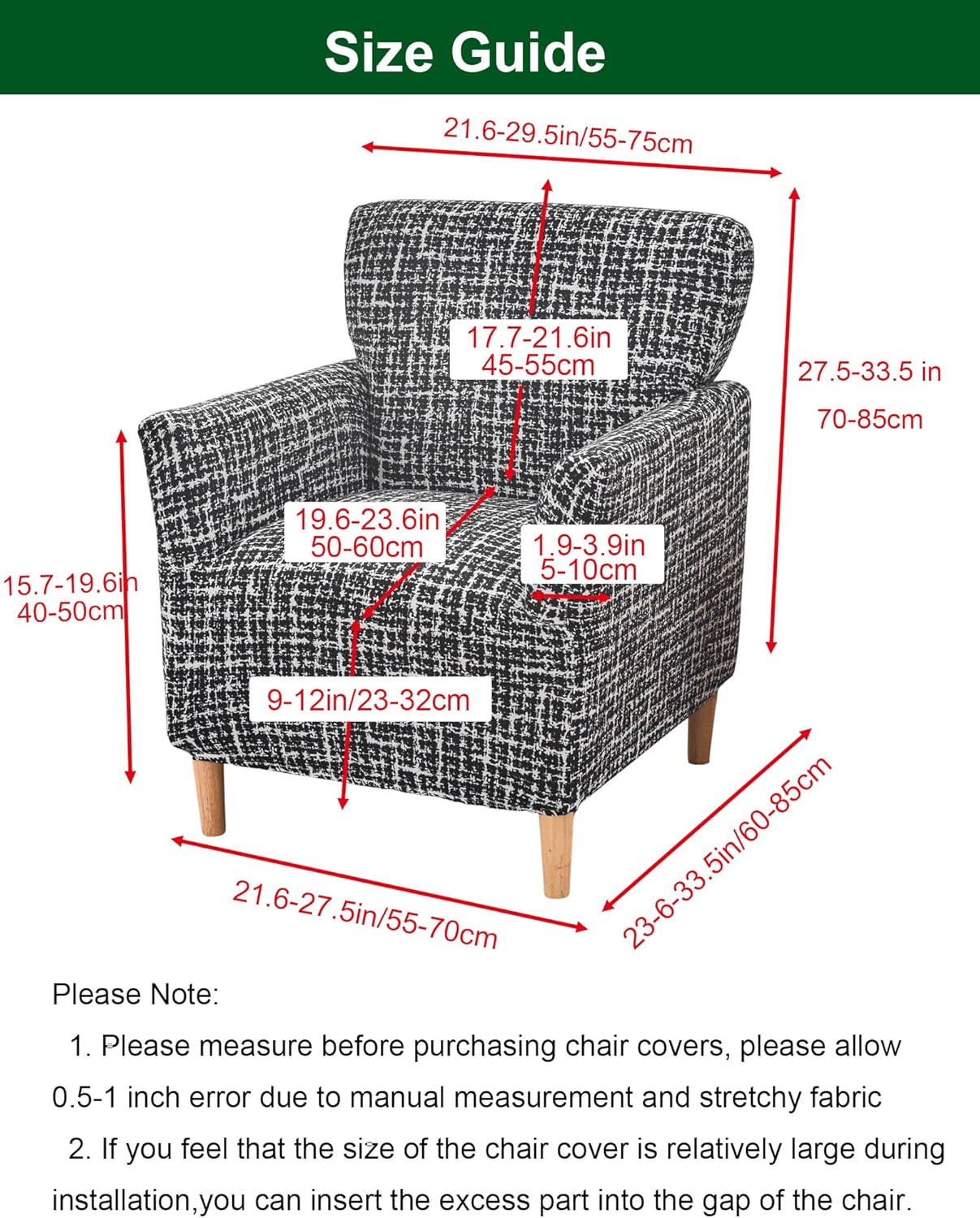 CRFATOP Stretch Modern Banquet Armchair Slipcover 1-Piece Accent Chair Covers with Arms Soft Chair Slipcovers for Living Room Armchair Furniture Protector Office Reception Reading Sofa,B60