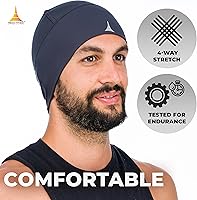 Vista 4 de Gorro para correr o forro para casco máxima retención térmica y absorción de la humedad. Se ajusta debajo de cascos.