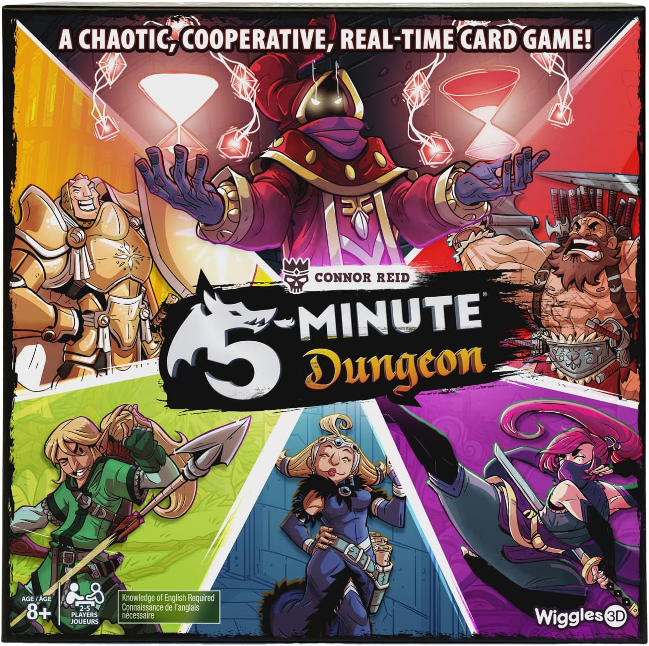 5-Minute Dungeon by Wiggles 3D | A Chaotic, Co-Operative, Real-time Card Game | Fast-Paced Board Game | for Families, Ages 8 & up | 2-5 Players