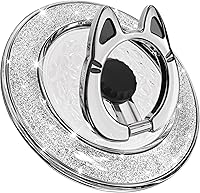 Vista 7 de Soporte magnético de anillo de teléfono para MagSafe, [rotación flexible de 360°], soporte de agarre magnético para anillo de dedo, apto para iPhone