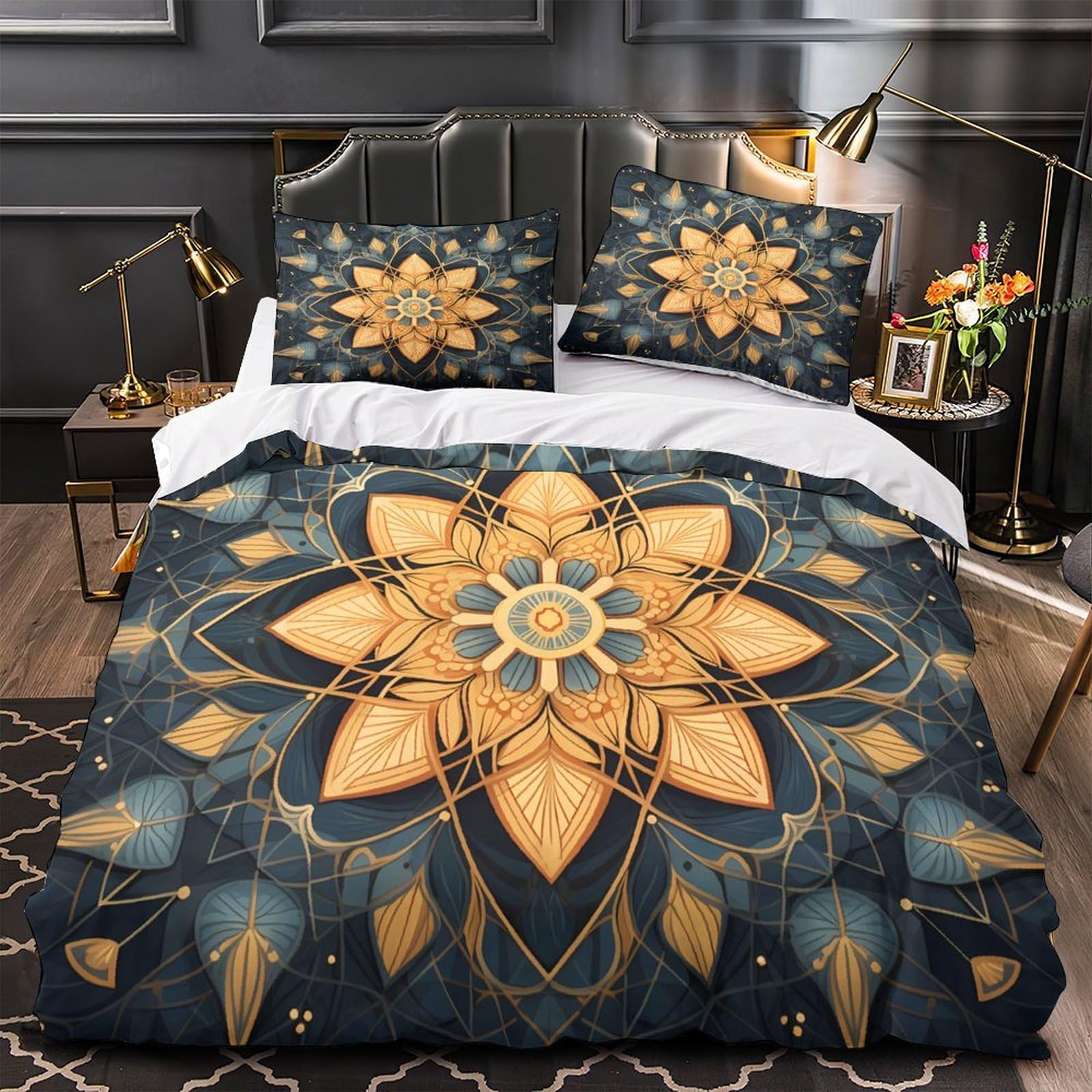 Housse de Couette Camion Tout-Terrain en Microfibre Résistante Haute Densité Imprimée 3D