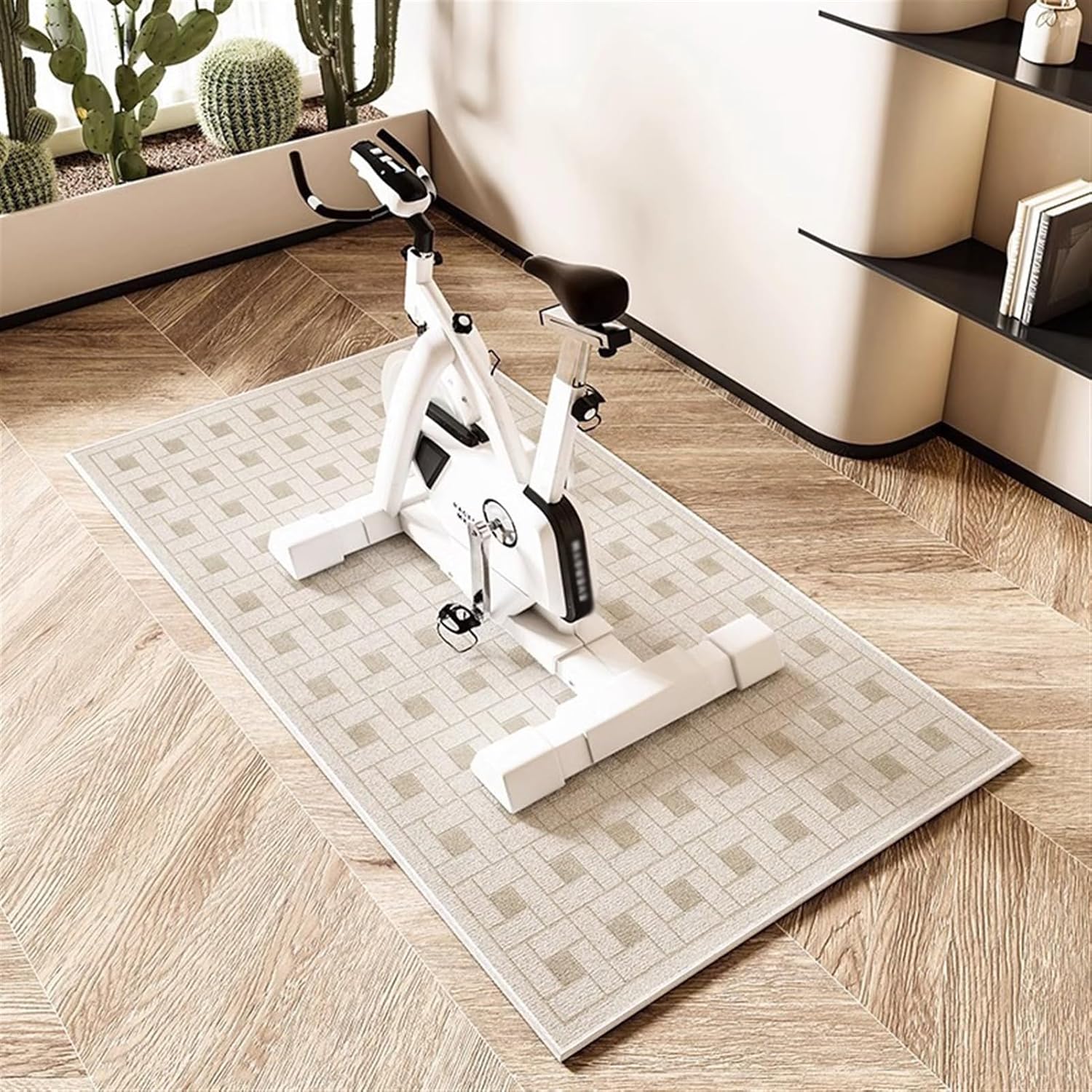 Icegrey Bike Trainer Floor Mat, Indoor Exercise Equipment Mat, Trainer Mat, Protect Your Floors and Muffle The Noise of Your Indoor Training Session