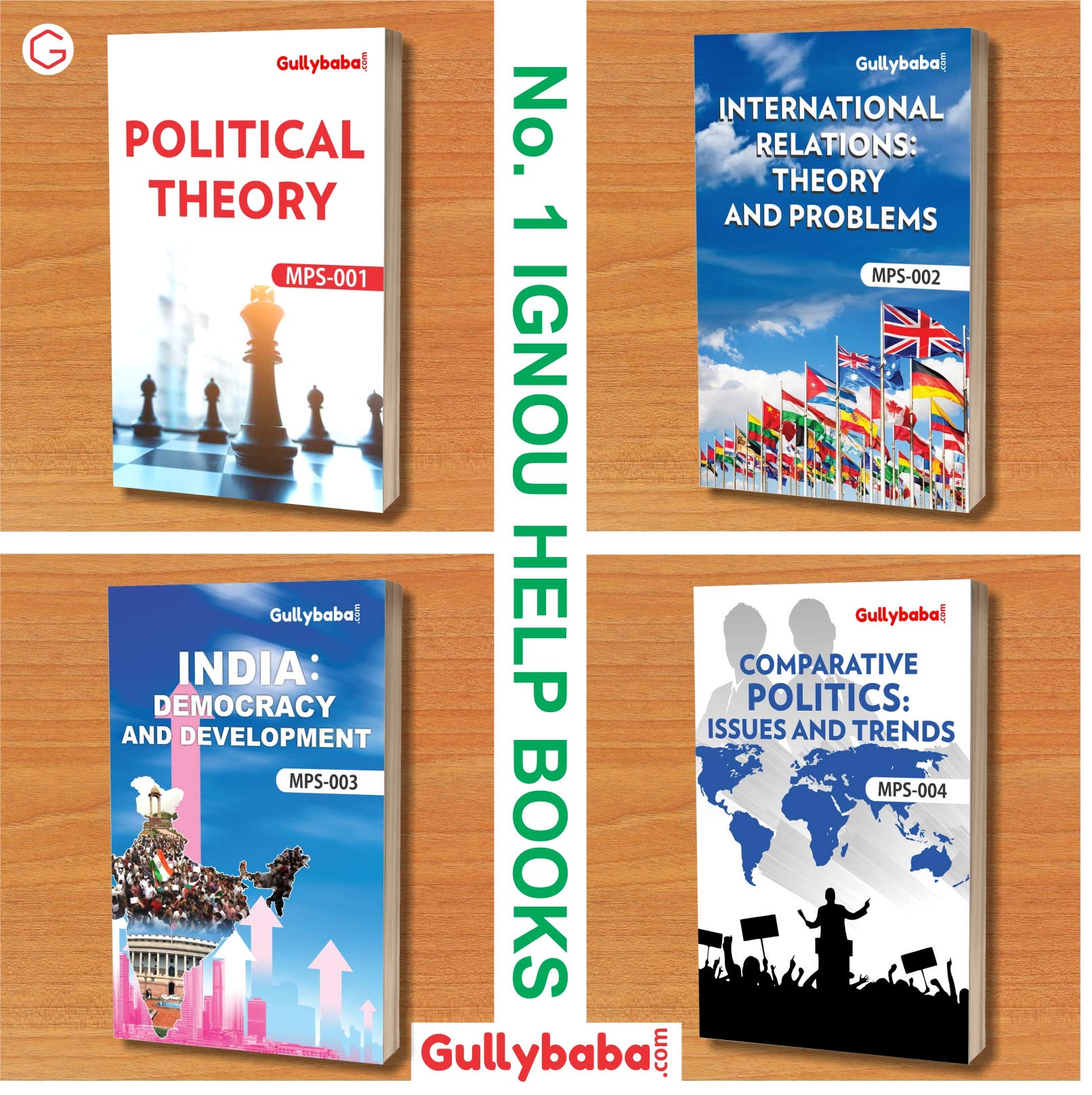 GullyBaba MA Political Science MPS-1 MPS-2 MPS-3 MPS-4 (English Medium) First Year COMBO of IGNOU Help Books with Solved Previous Years Question Papers Important Exam Notes [Paperback] GullyBaba.com Panel