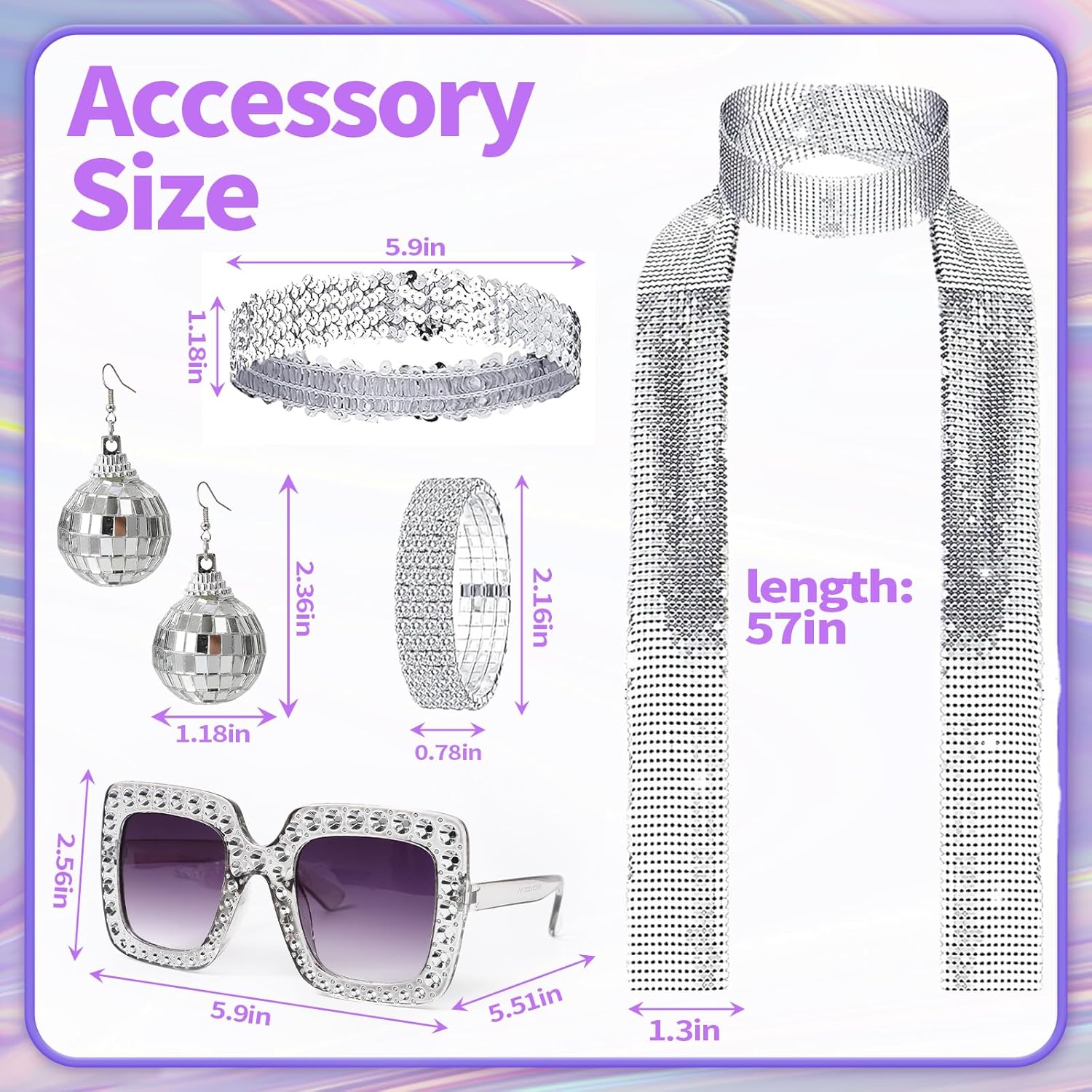 70s Disco Outfit Women, 70s Theme Disco Dress Costume Shiny Go Go Dress for Halloween Birthday Dance Party - Image 3