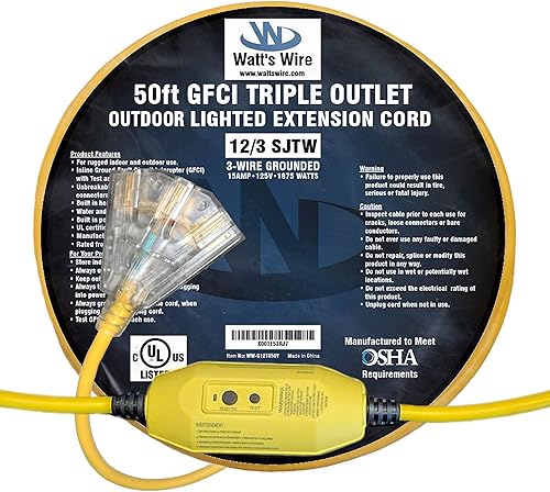 Miniatura 6 de Watt's Alambre de calibre 12 cables de extensión, WW-G12T050Y
