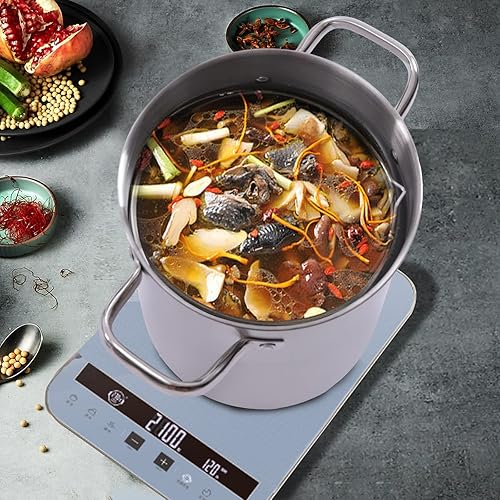 Olla de 28 cuartos con cesta coladora de acero inoxidable comercial de grado alimenticio 304 pavo, freidora de almejas de cangrejo con tapa y cesta