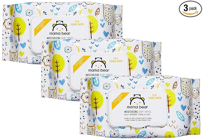 Amazon Brand – Mama Bear Wet Wipes (Pack of 3, 72 Sheets per Pack) at Rs. 229