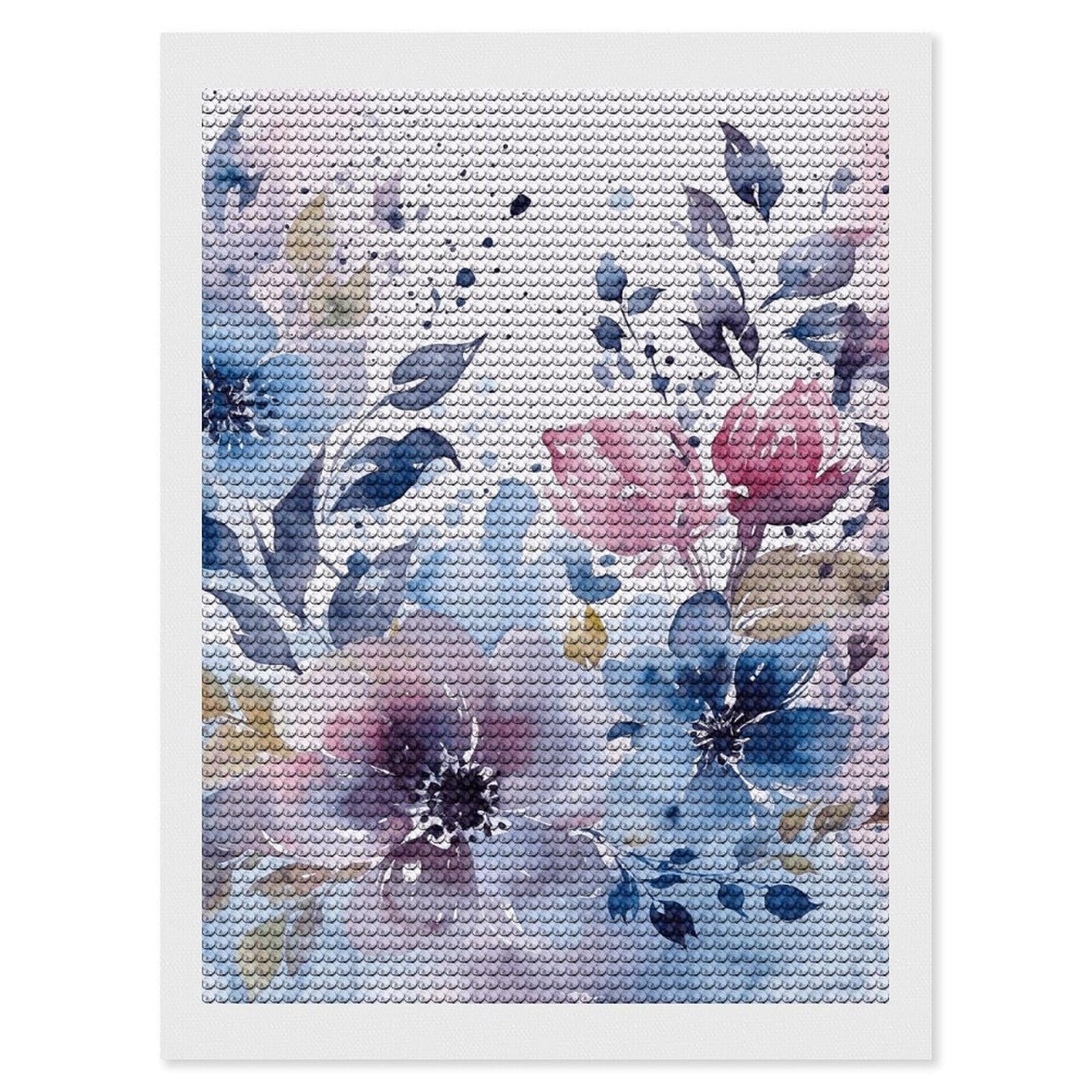 Diamond Painting Kits for Adults - DIY Diamond Art Kits for Beginners - Full 5D Paint Drill Diamond Dots Paintings- Floral Watercolor Painting Diamonds Pictures Gem Art And Craft Wall Decor 12"x16"