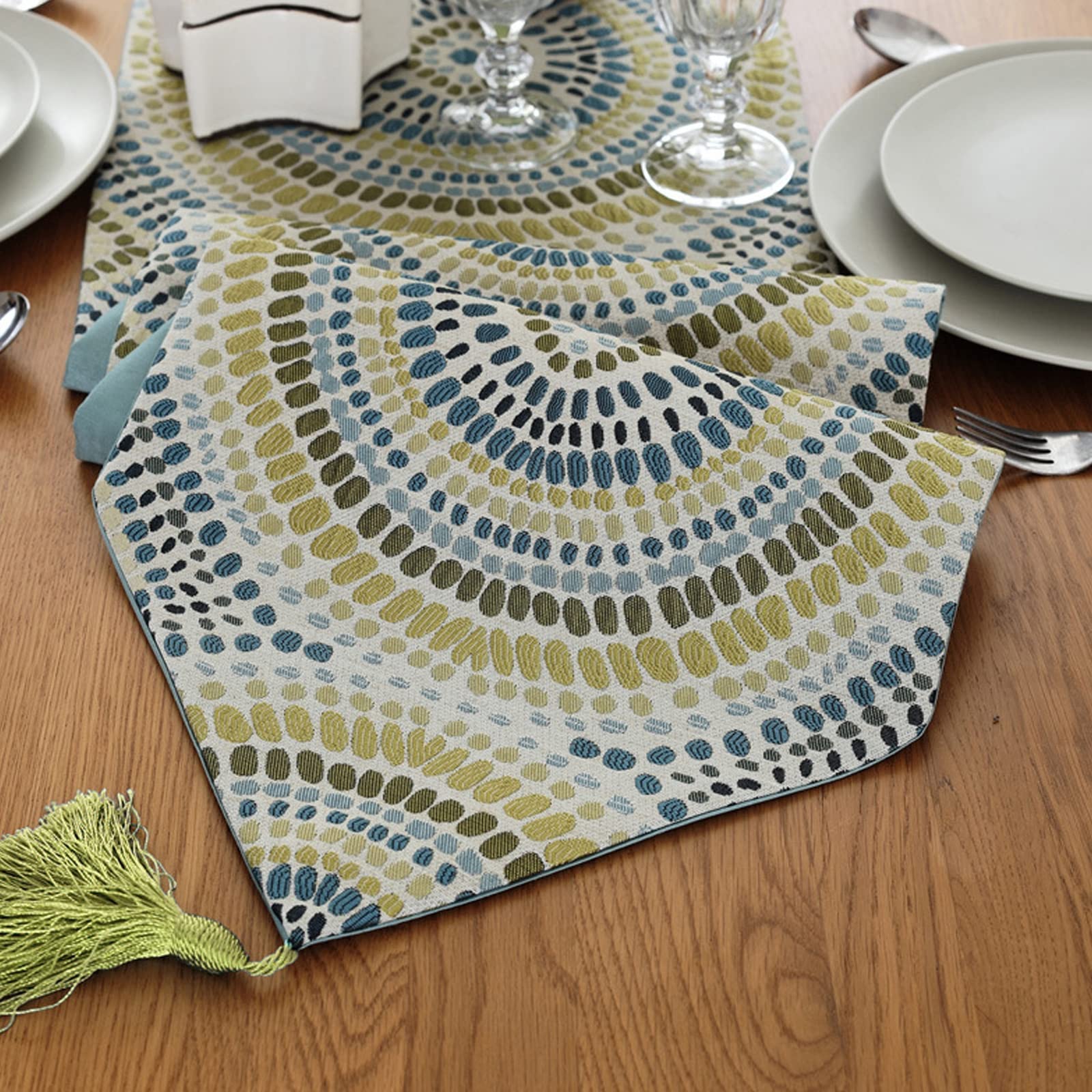 Runner da tavolo, decorazione moderna per matrimoni, vacanze, feste, 33 x 160 cm, perfetto per cucina, sala da pranzo, casa, letto e coda bandiera decorazione