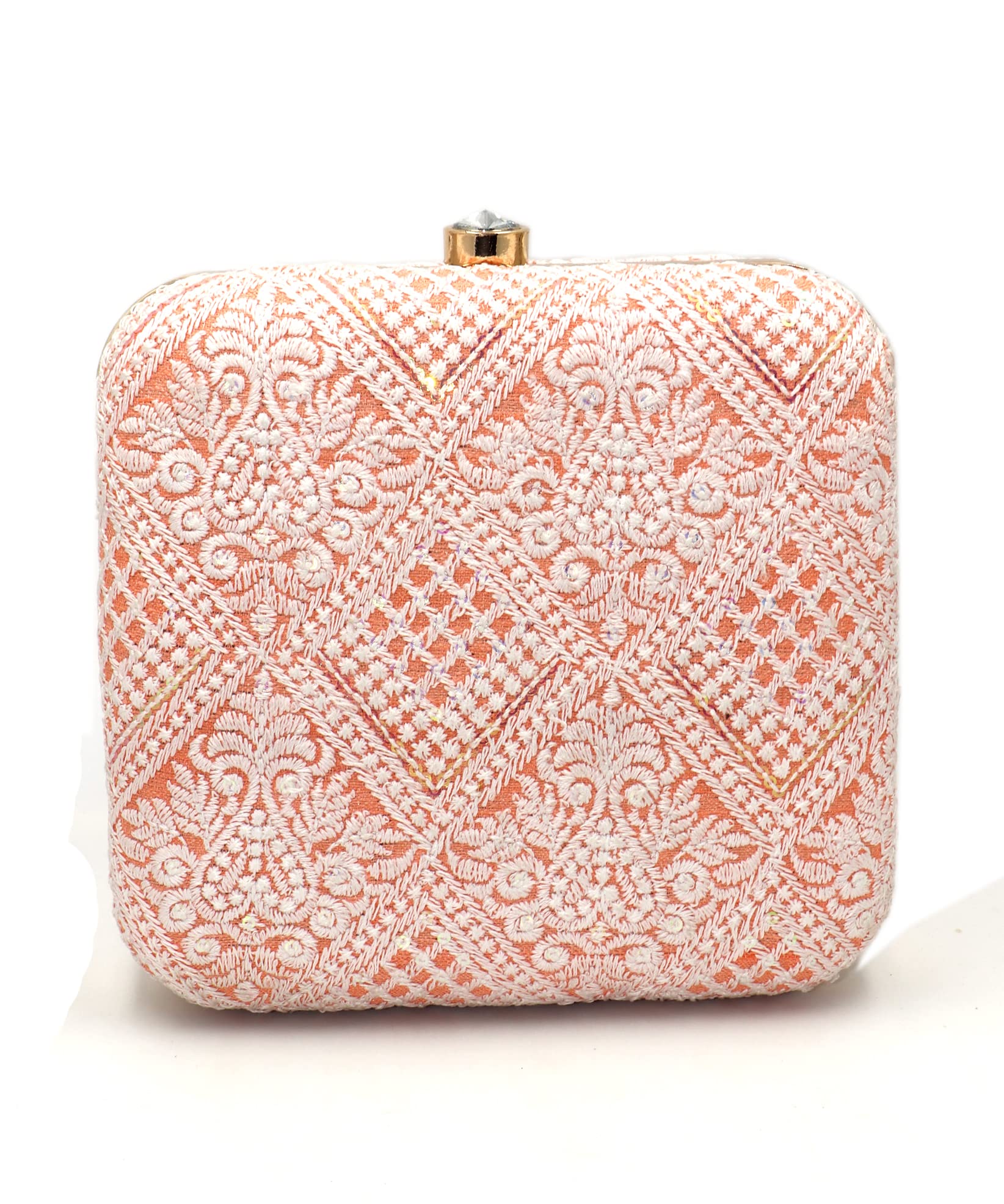 Vastans Embroidered Stylish Clutch For Women (Free Size, Orange) (B0BQ3M7BW3) Amazon Price History, Amazon Price Tracker