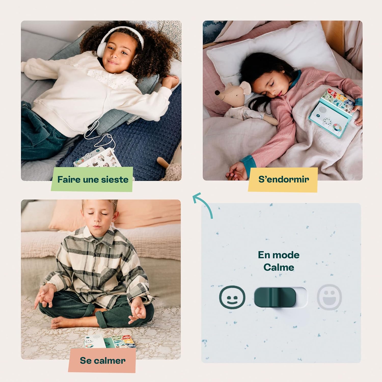 HoomKid Story Box Children's Audio Player - Stories, Meditation, Music, Workout for Kids - Relax & Sleep - Ages 3 to 10 - Screen Free & Disconnected, Emotional Management