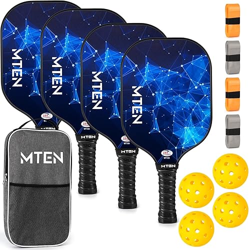 Vista 153 de Pickleball Paddles, USAPA Approved Fiberglass Surface Pickleball Set with Pickleball Rackets, Pickleball Paddles Set for Men Women azul (blue*1)