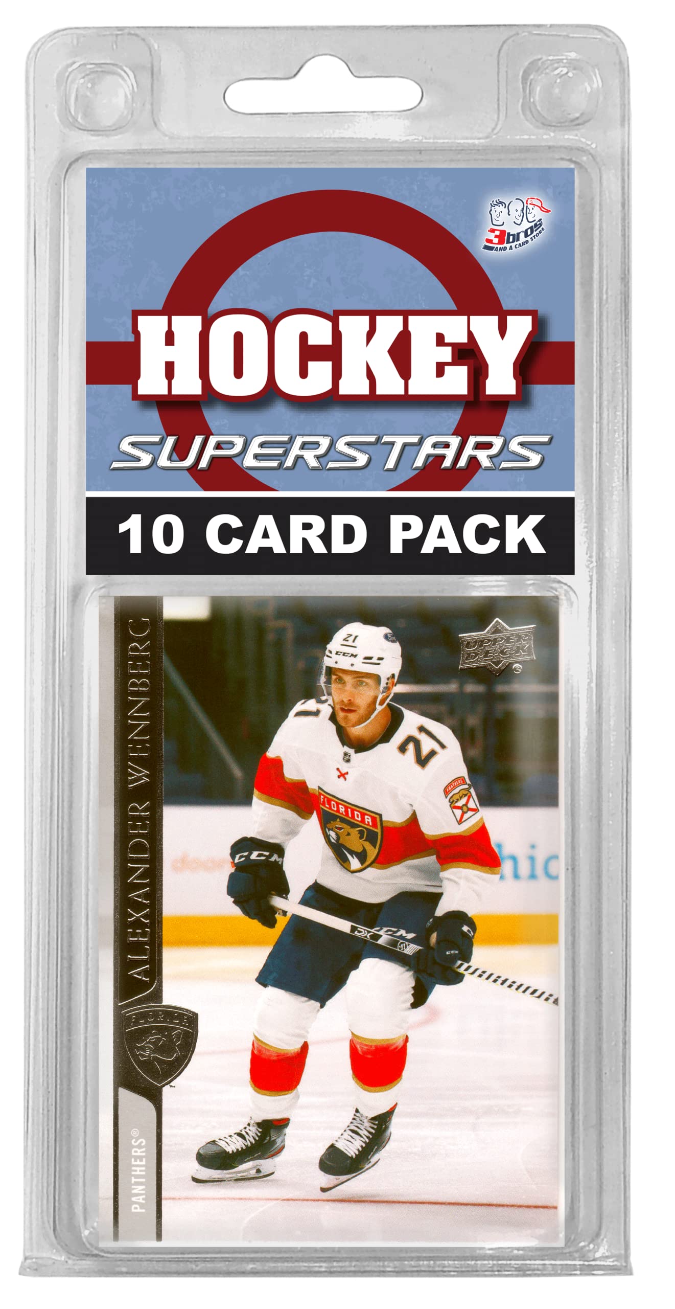 Florida Panthers- (10) Card Pack NHL Different Maple Panthers Superstars Starter Kit! Comes in Souvenir Case! Great Mix of Modern & Vintage Players for the Ultimate Panthers Fan! By 3bros