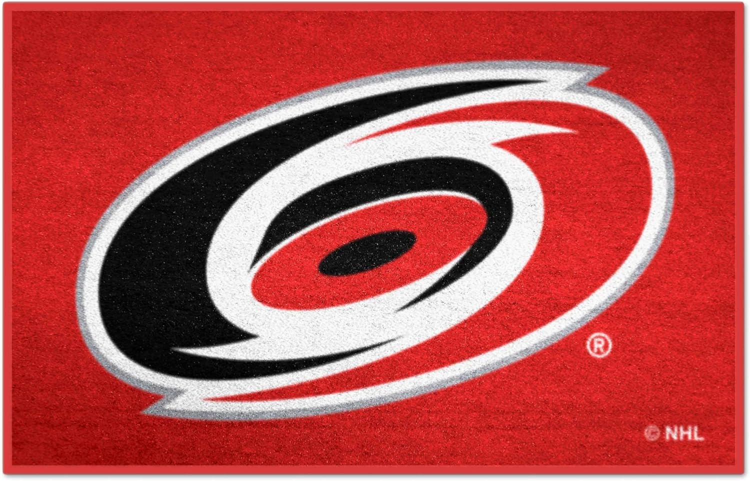 FANMATS - 10524 NHL Carolina Hurricanes Nylon Face Starter Rug 19"x30"