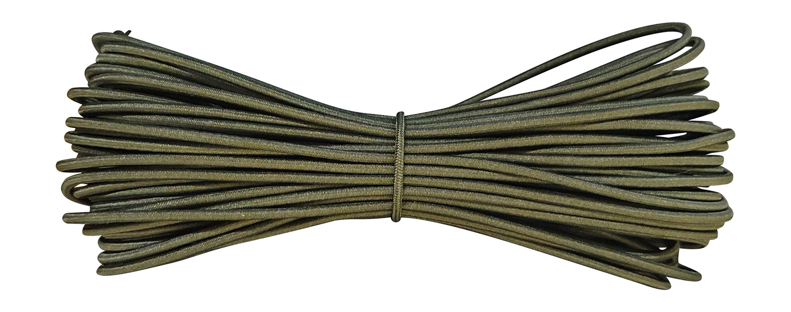 Round Elastic Cord - 2 mm Diameter - Khaki Green - 100 metres — image 1