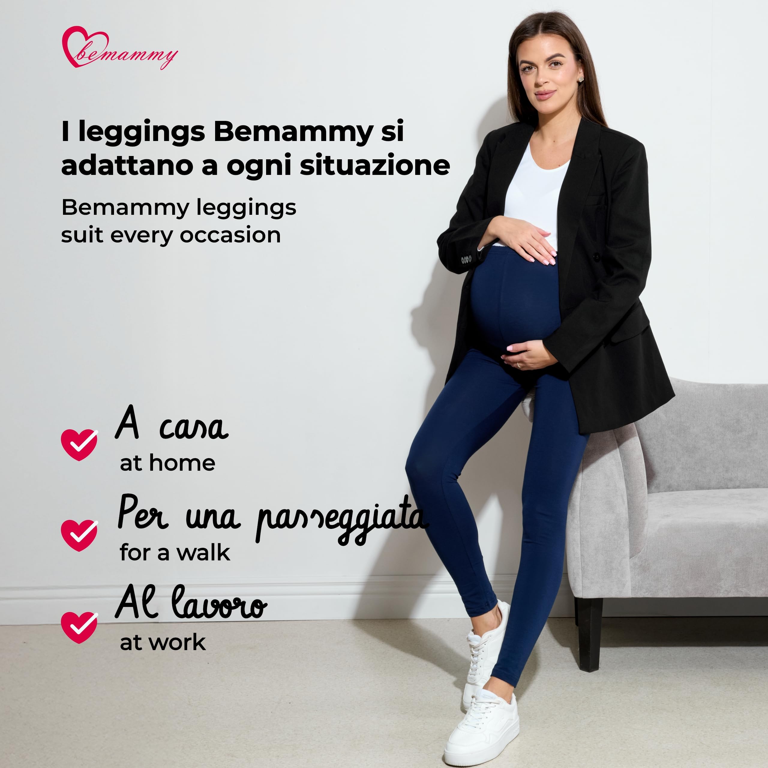 Be Mammy Leggings Premaman Lunghi BE20-230