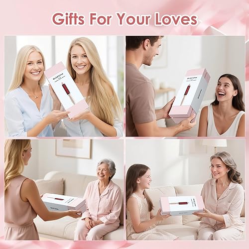 Miniatura 7 de Cepillo térmico infrarrojo de 1.65 pulgadas, iones negativos de 328.1 ft, cepillo redondo 2 en 1 para rizar y alisar, 6 ajustes de calor