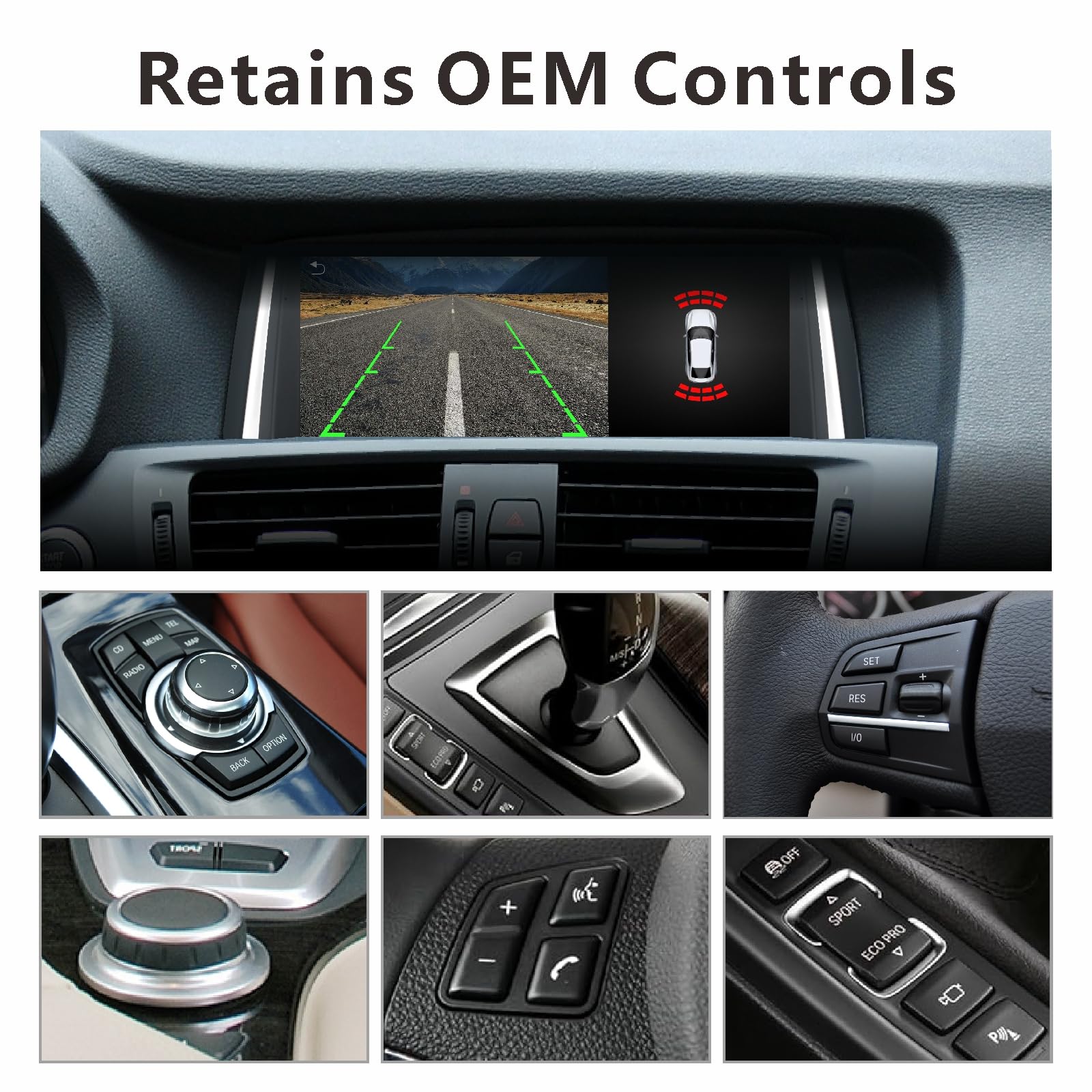 Autoradio Démarrage 3 Secondes Compatible Mise à Niveau Système BMW Série X3/X4/F25/F26 NBT iDrive | CarPlay & Android Auto sans Fil Bluetooth | Conserve Toutes Les Fonctions d'origine.
