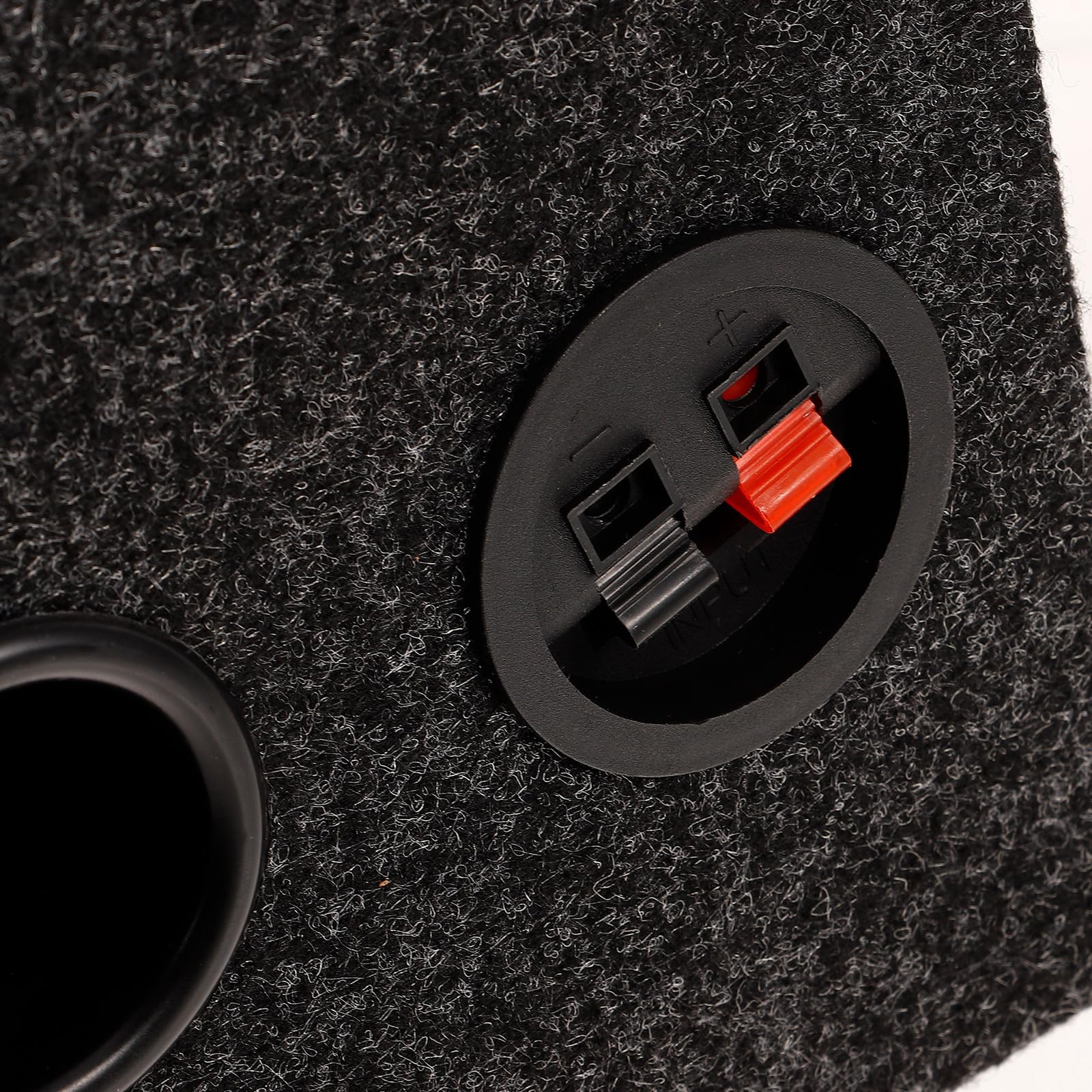 Cassa Vuota Design Robusto e Durevole in Legno Nero per Subwoofer Auto Compatibile con Impianto Audio Veicolare, per Upgrade Audio e Appassionati Fai da Te