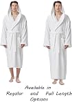 Arus Robe de bain à capuche classique en coton turc pour hommes avec options pleine longueur