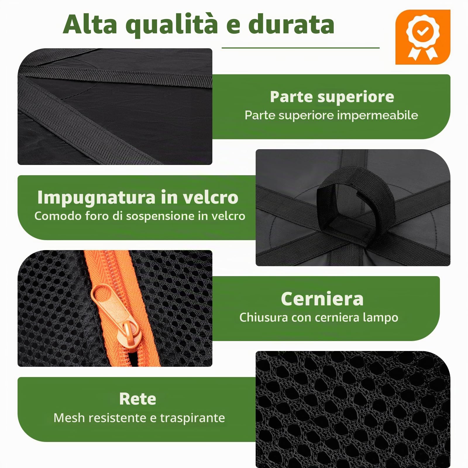 Desy & Feeci Rete Essiccazione 8 Livelli per Erbe, Piante & Alimenti –Rete da Stendino per Erbe Aromatiche con Gancio a Forma di S e Borsa Portaoggetti –Ideale per Tisane, Fiori, Frutta Secca (60 cm)