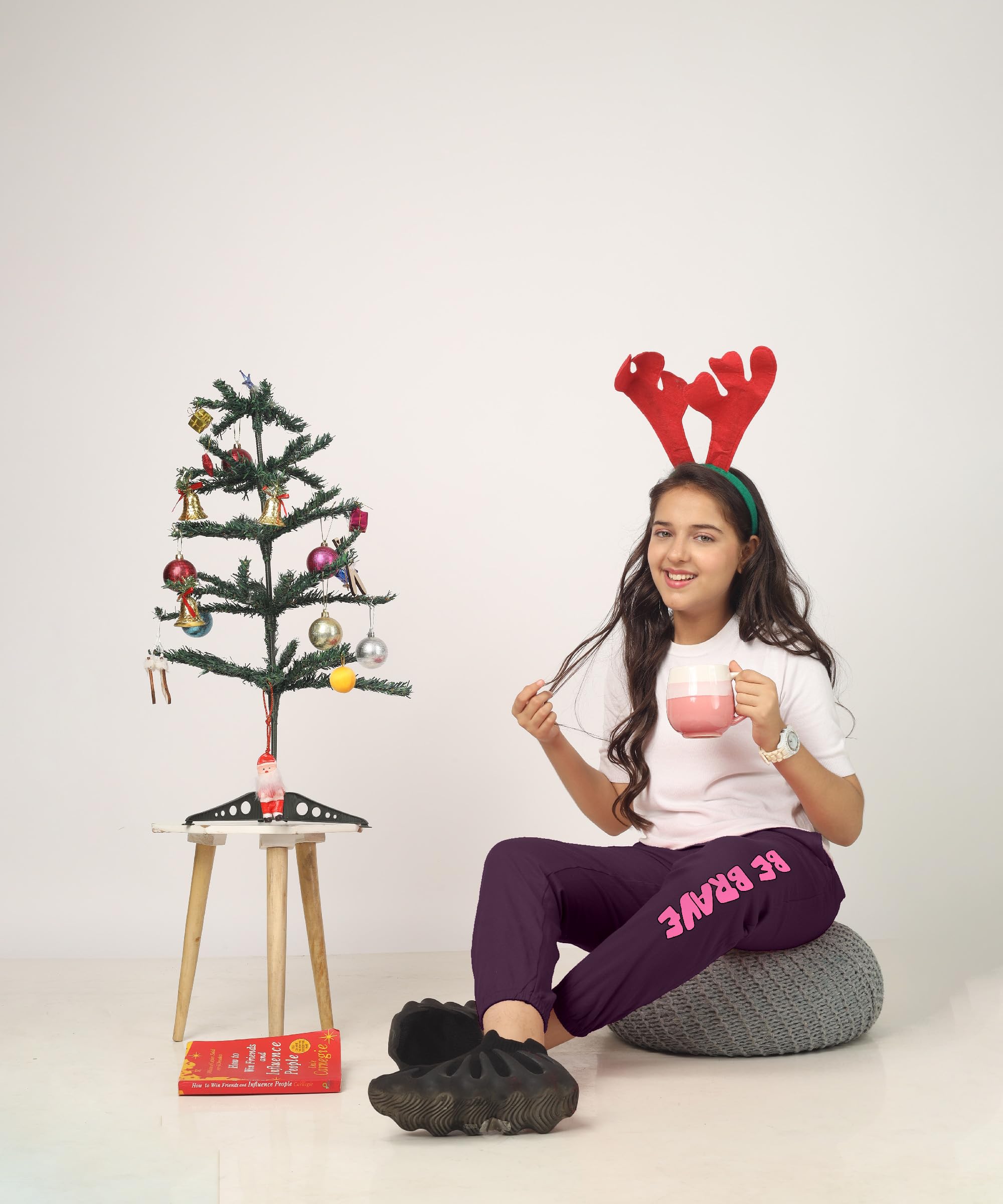 KYDA KIDS® Trainingshose für Mädchen, 100 % reine Baumwolle, bedruckt, lockere Passform, Premium-Sommer, Freizeitkleidung mit elastischem Bund, täglicher Komfort, 4 Stück