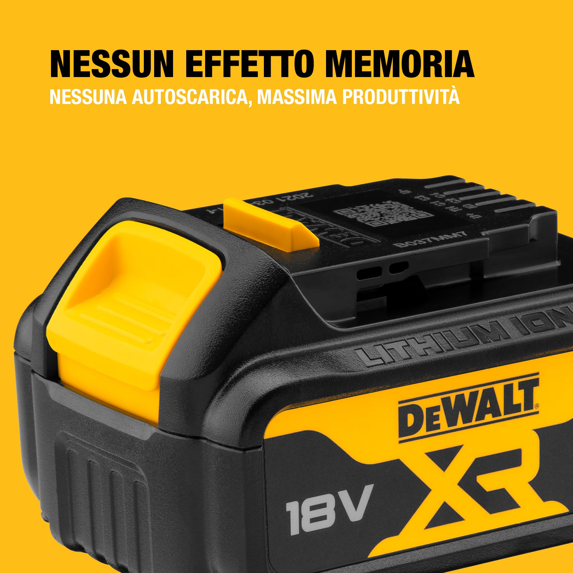 DEWALT Batteria 18V XR 4Ah, DCB182-XJ