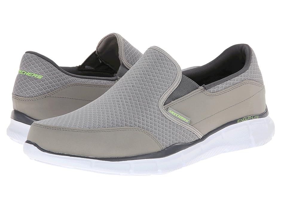 

SKECHERS Equalizer Persistent (Gray) Men's Slip on Shoes