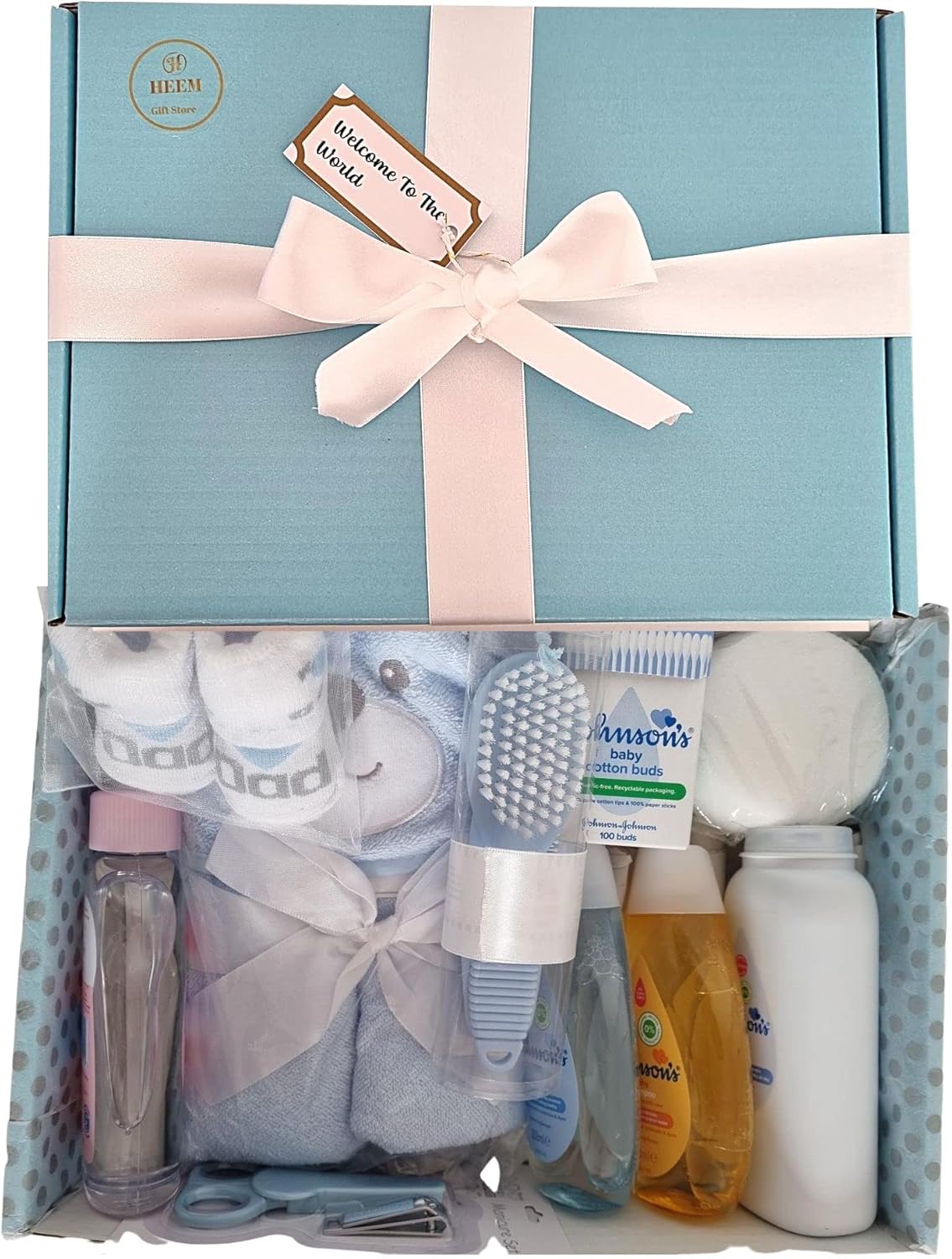 Newborn Baby Boy Gift Set Box Baby Shower Gifts Hamper Contains 10pcs