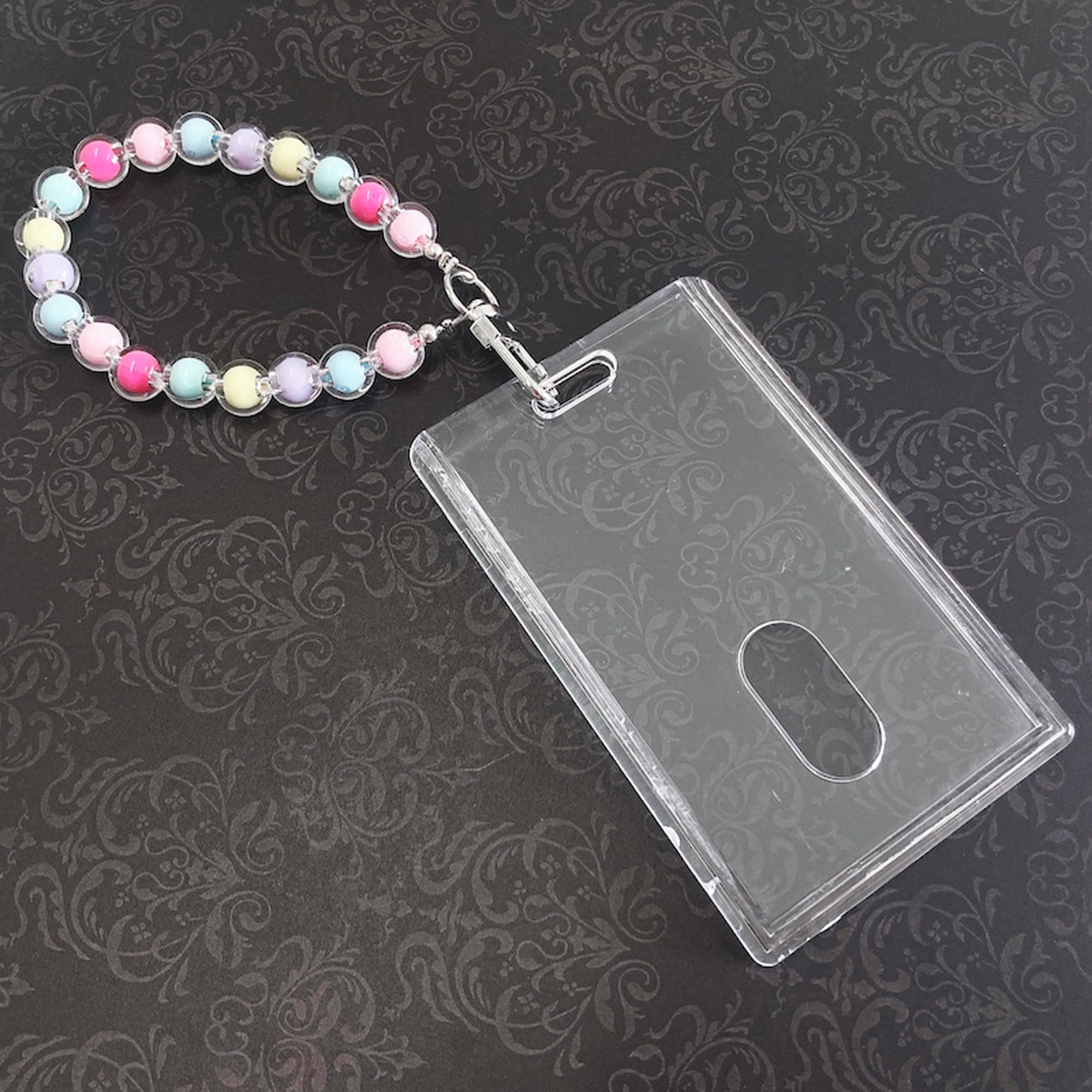 Amazon | ビーズ付きトレカケース カードホルダー トレカ用 硬質ケース