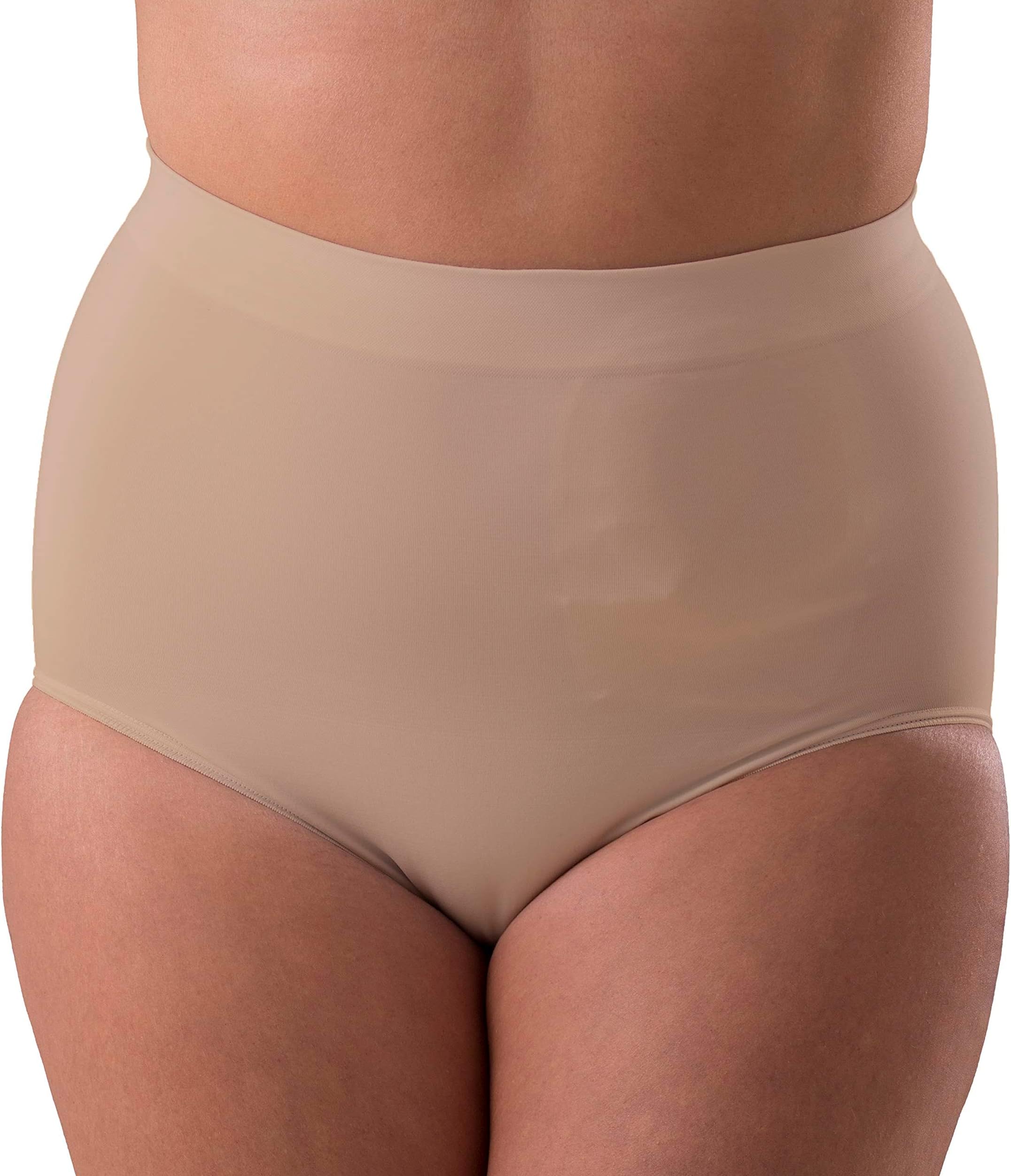 Corsinel Regular Female Brief Low by Tytex - Medium Support Underwear for Ostomy and Hernia (Tan, Large)