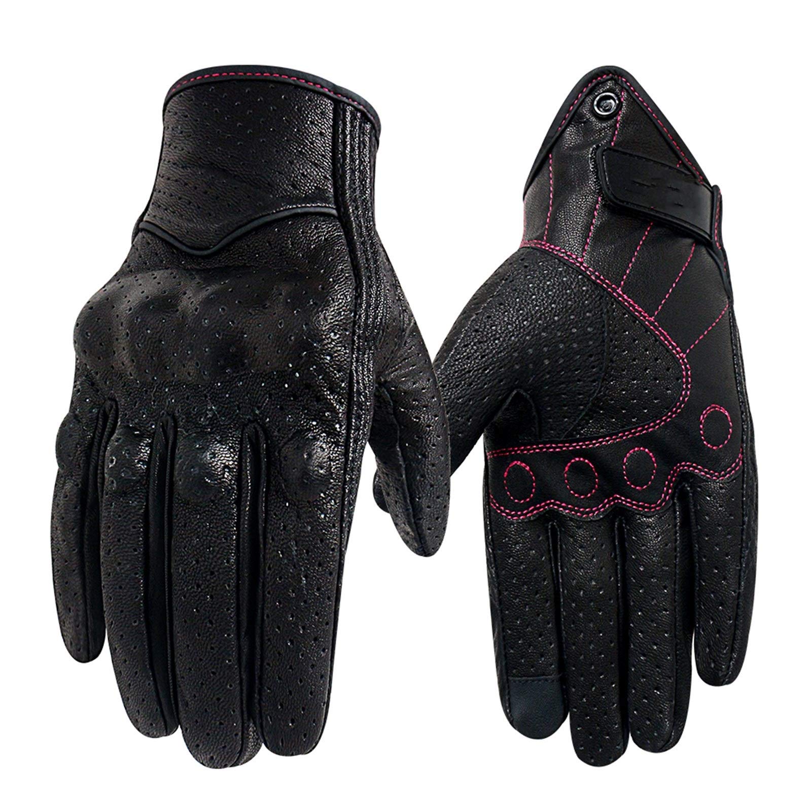 Guantes de ciclismo para motocicleta, guantes de cuero para pantalla táctil, guantes de motor de verano, guantes de ciclismo para motocross, guantes de bicicleta