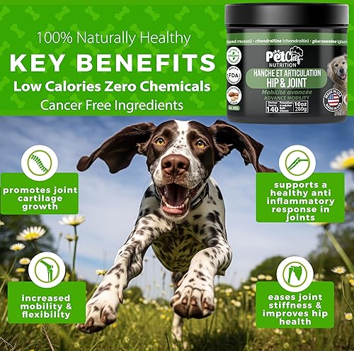 Miniatura 4 de Pet Chef Advanced Dog Hip & Joint Suplemento para tratar Glucosamina, condroitina y cúrcuma MSM Razas Reduce el dolor, la inflamación y la