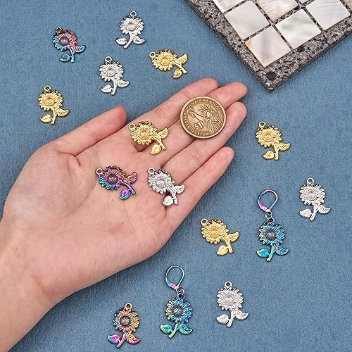 Miniatura 10 de 15 dijes de alas de ángel de acero inoxidable 304 para manualidades, joyas, collares, aretes, suministros