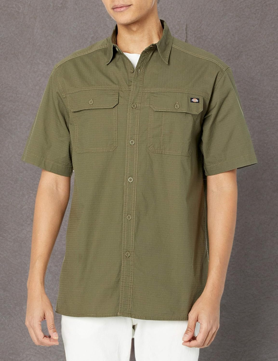 Dickies Mens Short Sleeve Ripstop Work Shirt - Image 4