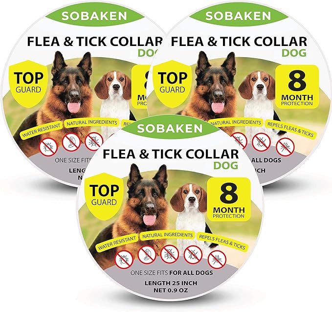 8Month Protection Dog Flea Collars & Tick Collar No