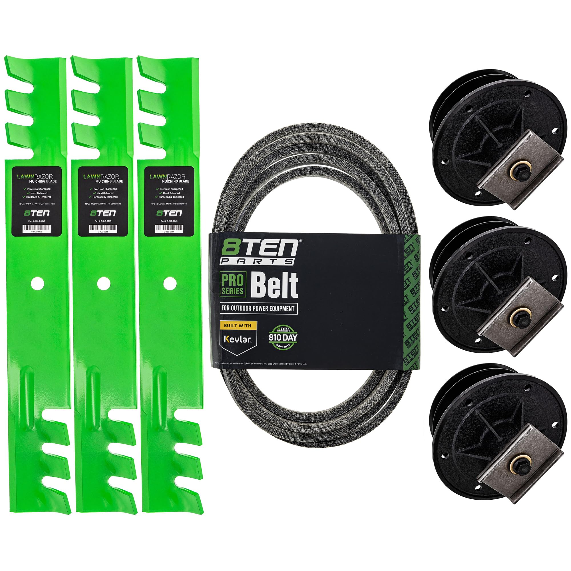 Amazon.com : 8TEN Blade Spindle Belt Kit for Toro Z150 Z149 Z153