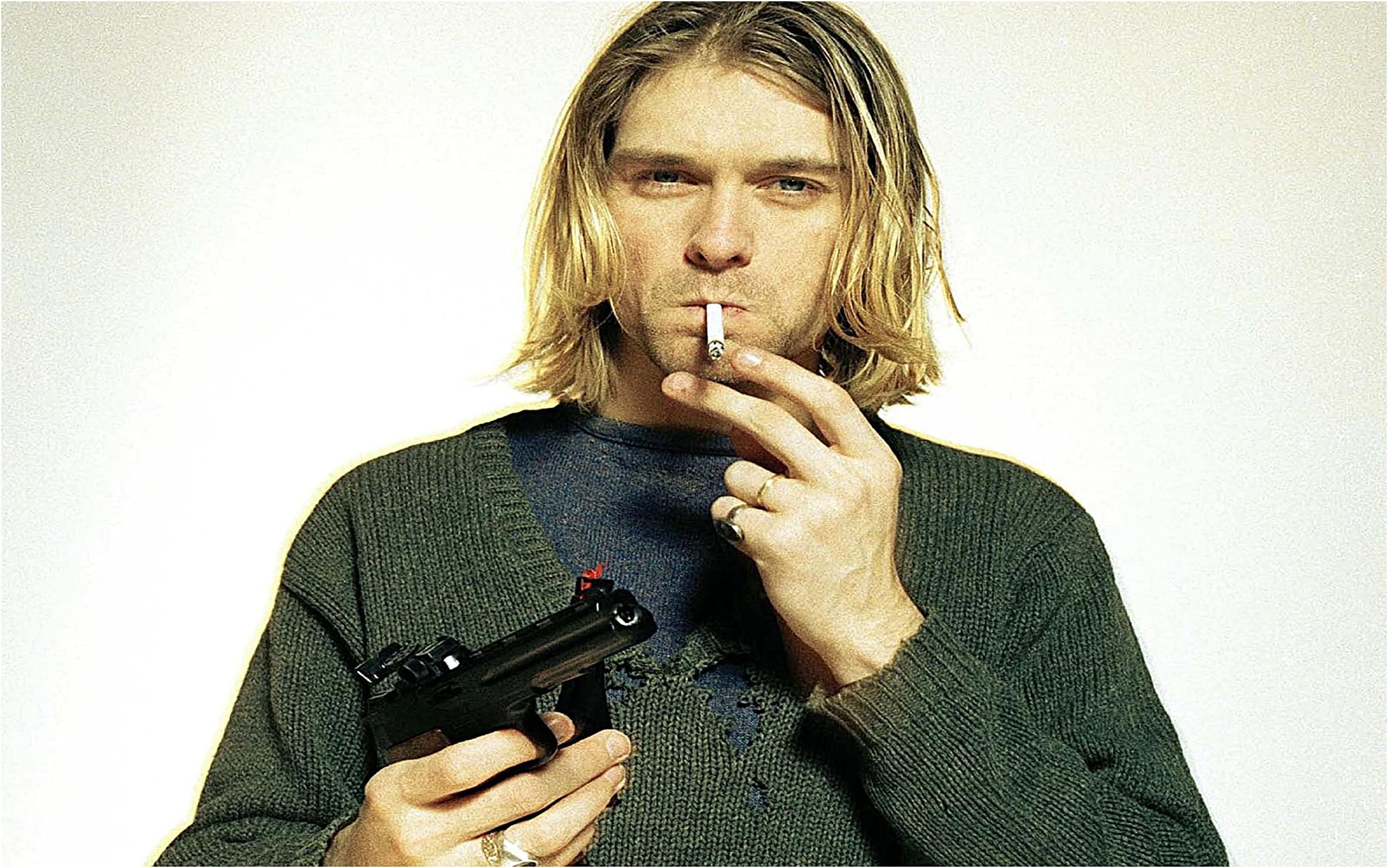 BALDAU PRINTS Nirvana Kurt Cobain Wall Poster For Room (Gloss Laminated, 12X18 Inch, 300 GSM) D49
