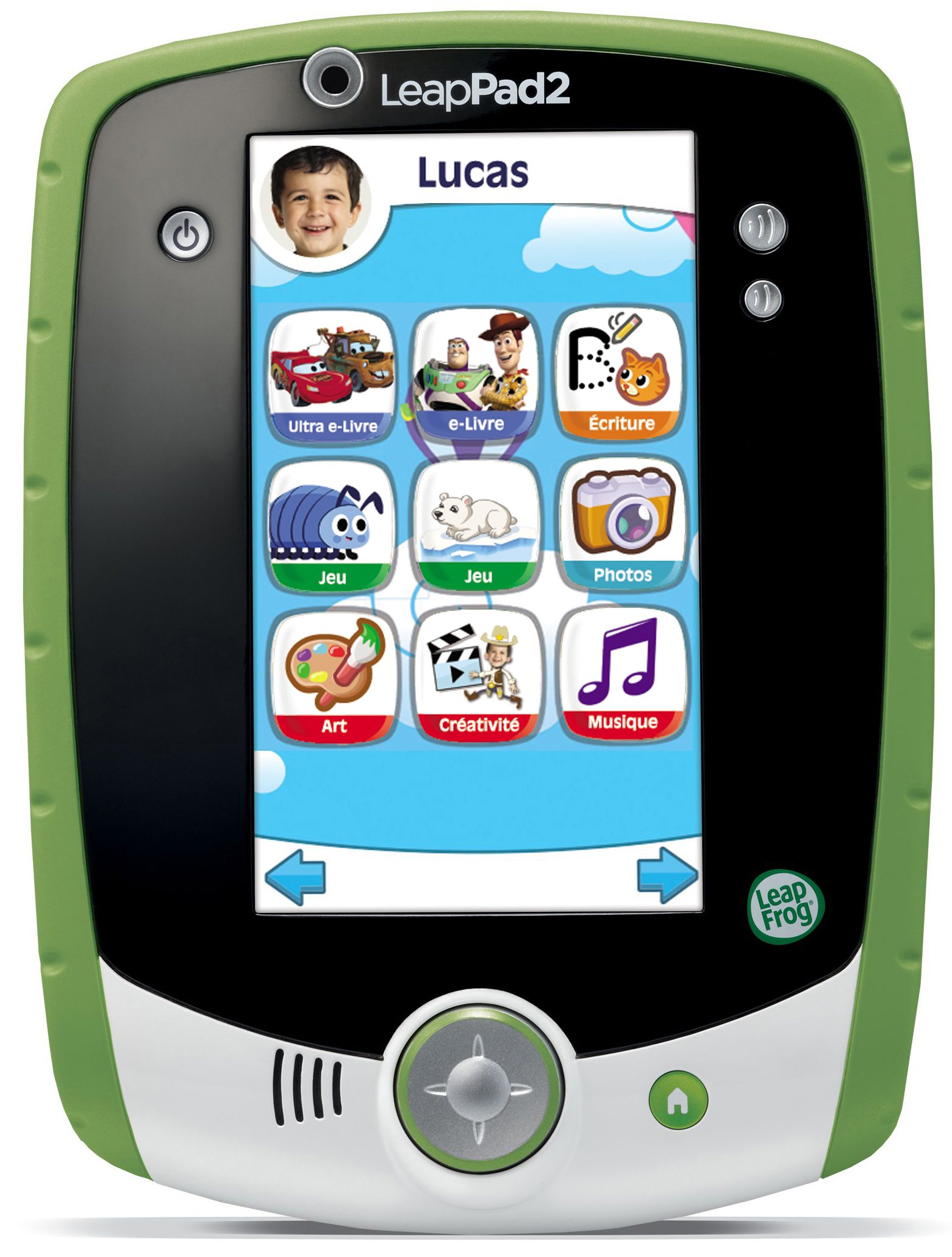 LeapFrog - 81407 - Gioco Educativo Elettronica - Tablet Touch Leappad 2+ Personalizzabile - Verde