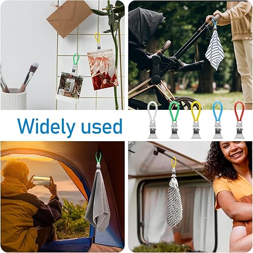 Miniatura 7 de Clip para toallas de cocina, clips para toallas de té para colgar con lazo, ganchos de gancho de tela para el hogar, cocina, baño, armarios, toallas