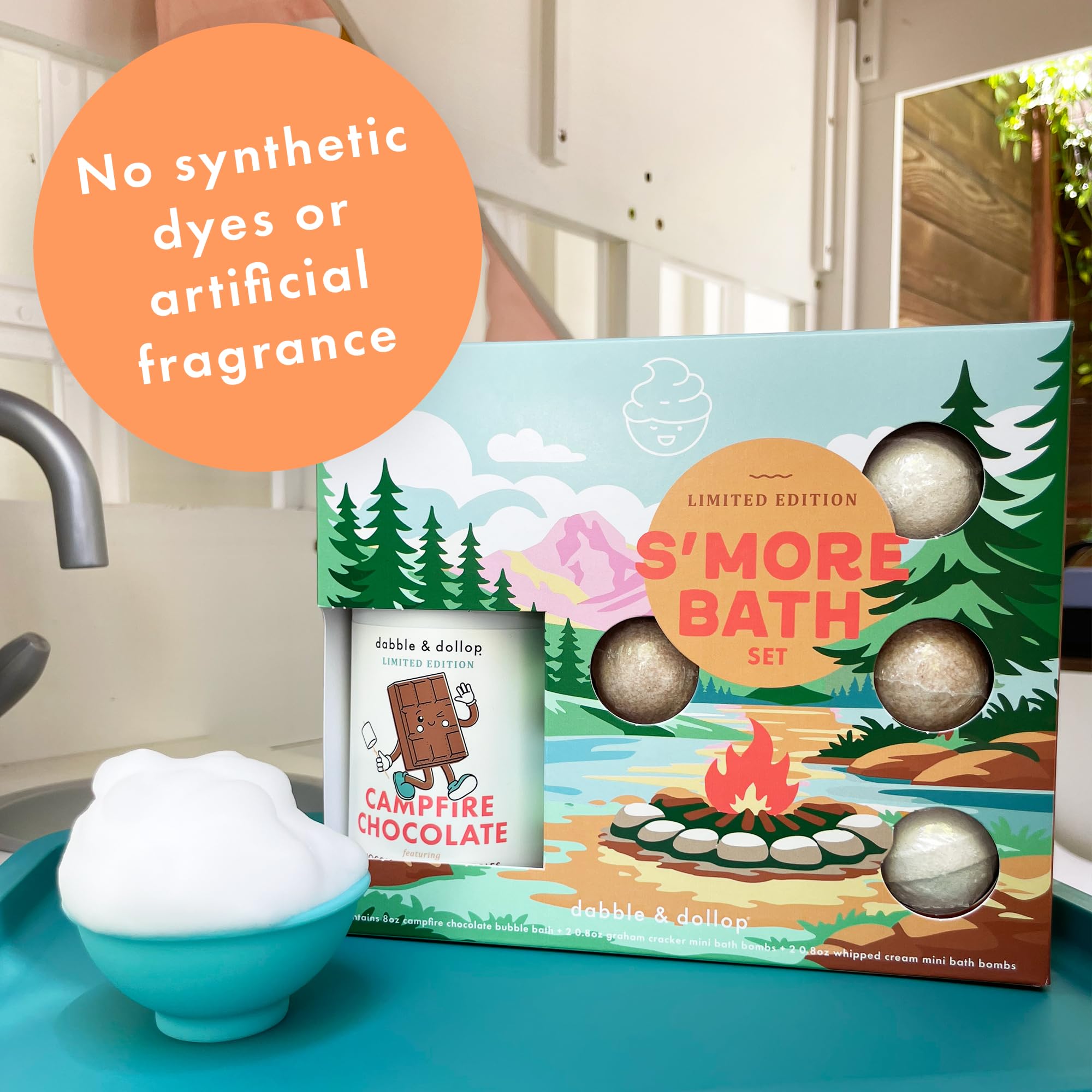 【smile】AesopBathroomAbundance ギフトキット Amazon.com : Dabble & Dollop S'Mores Bath Set - Kids Bath Bombs