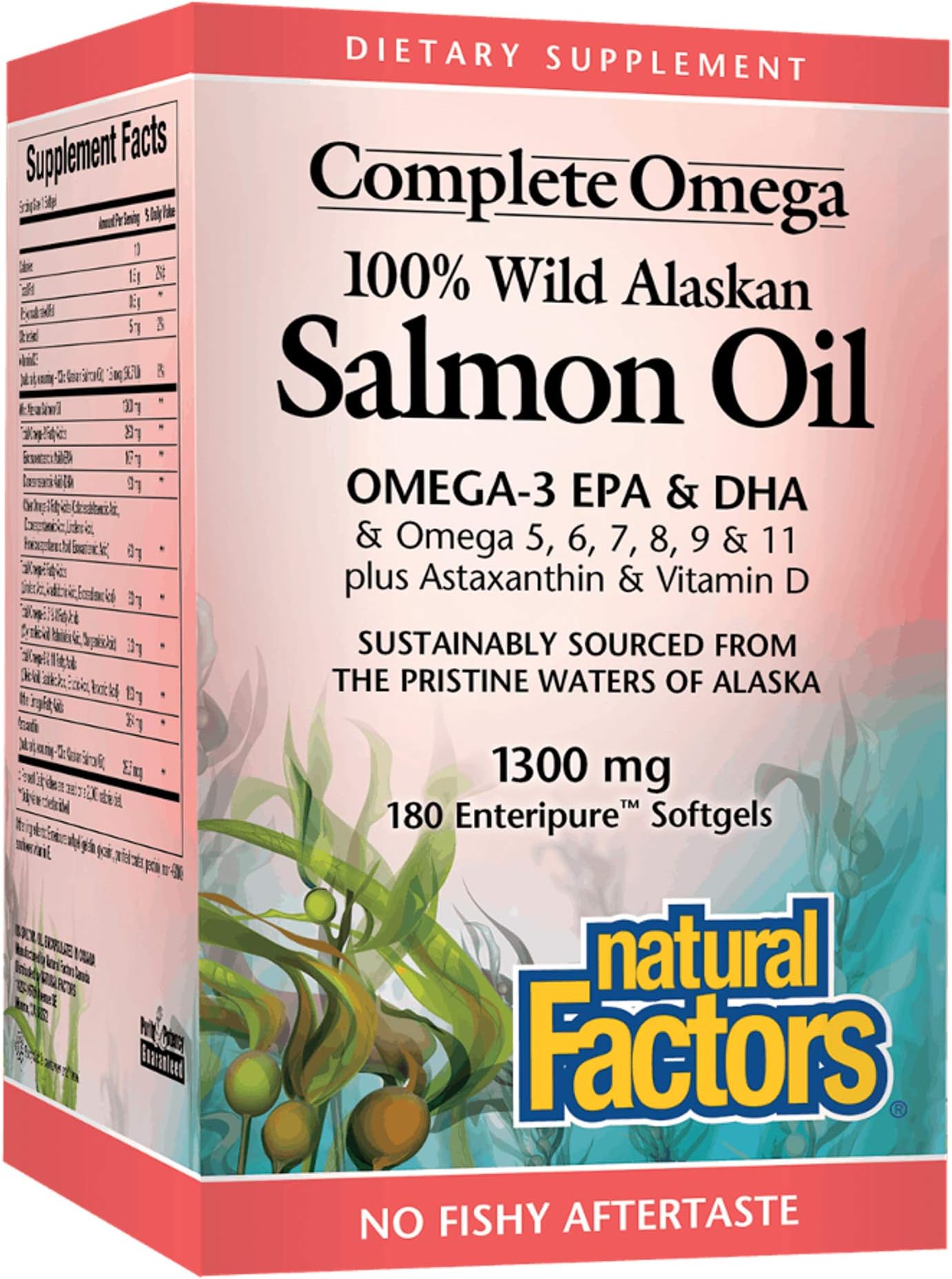 Pure Alaska Omega3 Wild Alaskan Salmon Oil 1000mg 210 ct